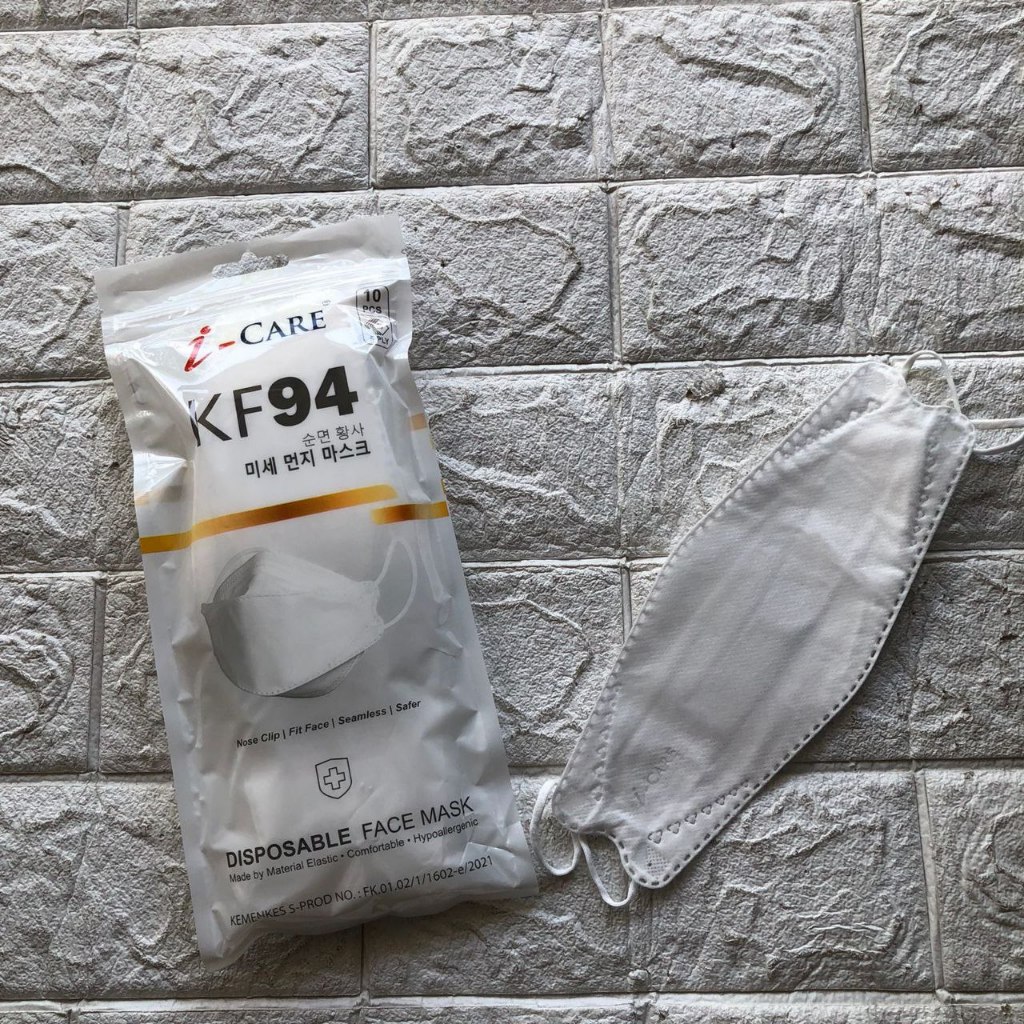 Masker kf94 i care putih 3ply