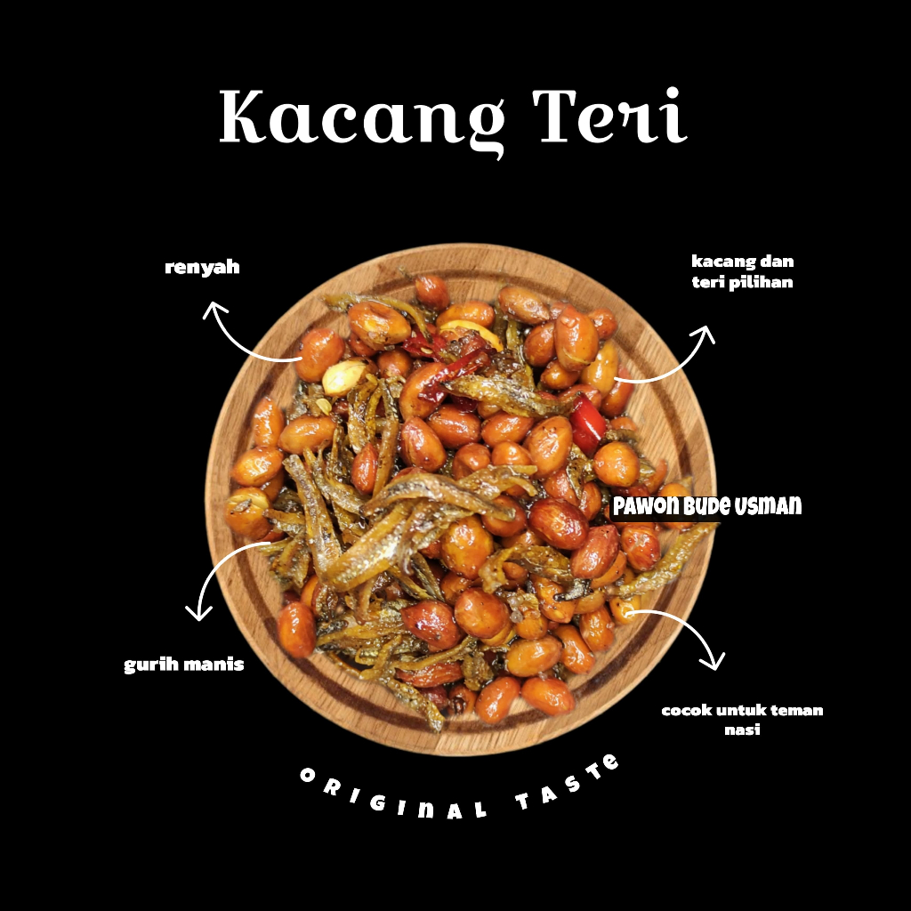 

Kacang Teri Pawon Bude Usman