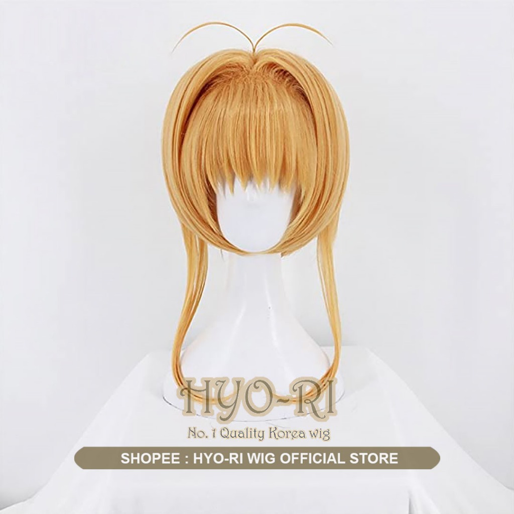 HYO-RI WIG : WIG SAKURA KINOMOTO WIG KINOMOTO SAKURA WIG COSPLAY ANIME CARDCAPTOR SAKURA
