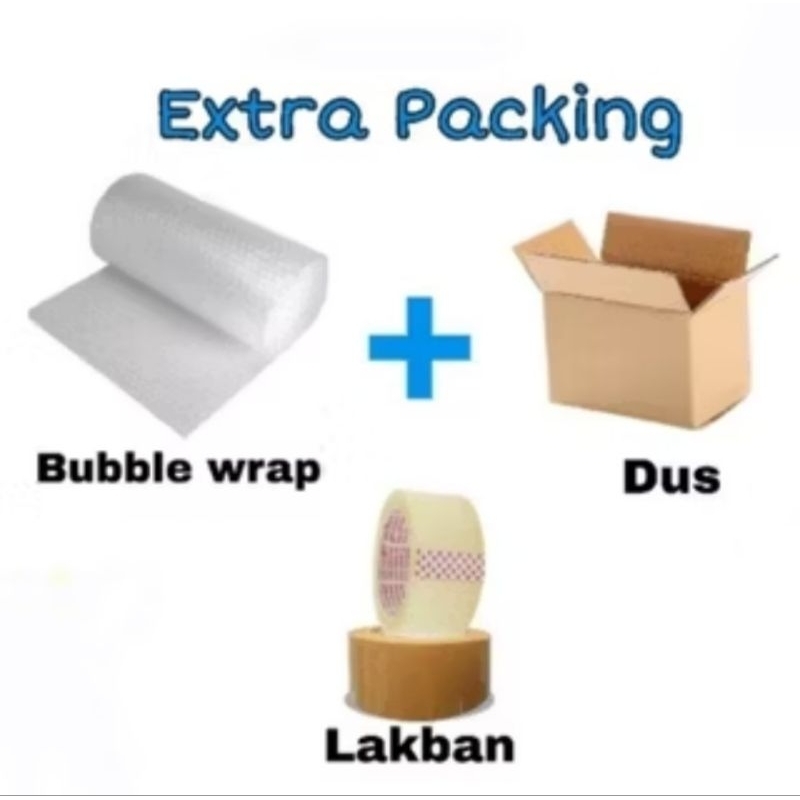 

Tambahan Packing bubble wrap dus lakban