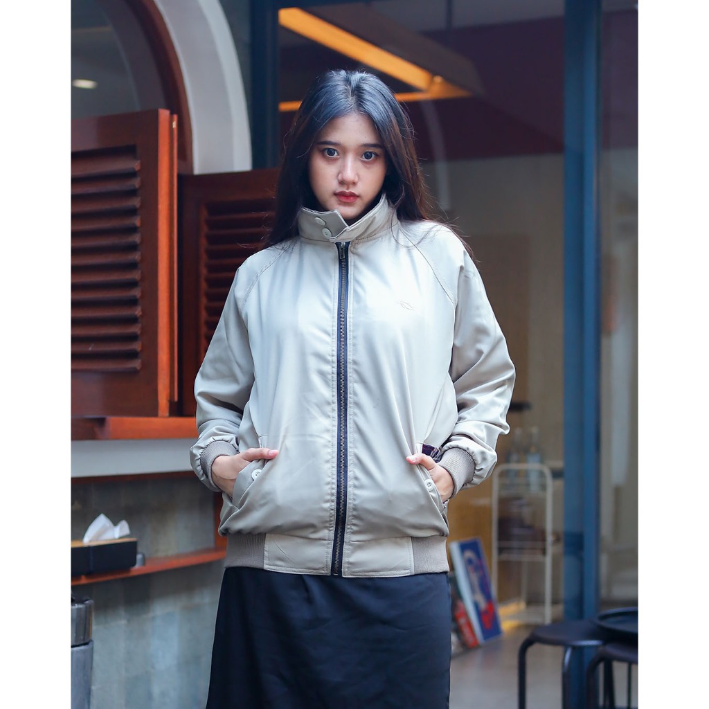 Nookly Jaket Cewek Harrington James Jaket Bahan Wanita