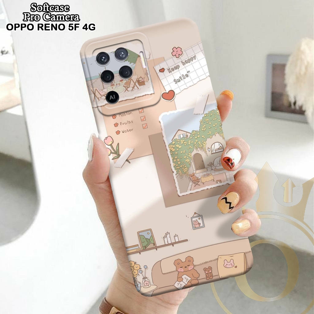 Softcase Oppo Reno 5F - ORORA - Casing Oppo Reno 5F - Motif case Aesthetic - Oppo - Softcase Oppo Re