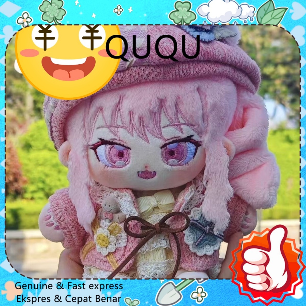 QUQU 20cm Plush Doll Project Sekai Colorful Stage! feat.Akiyama Mizuki Cotton Doll baju boneka Dress