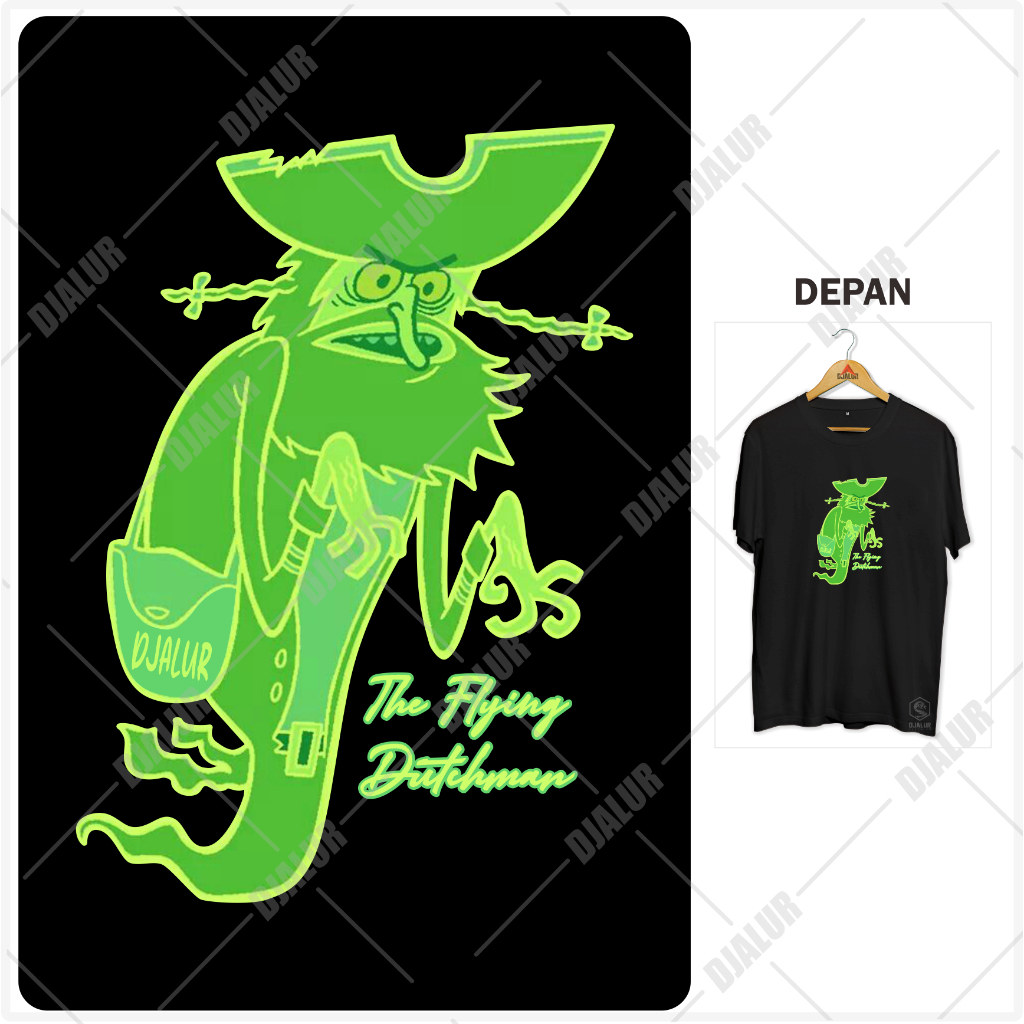 Kaos Flying Dutchman Kaos Animasi Spongebob Premium Cotton Combed 30s Djalur Clothing