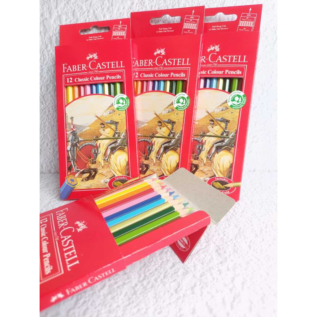 

Pensil Warna Faber Castell Set 12 Pcs / Color Pencils