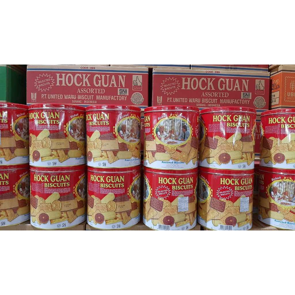 

HOCKGUAN BULAT 620 gr 1 karton isi 6 pcs kaleng WAFER NABATI