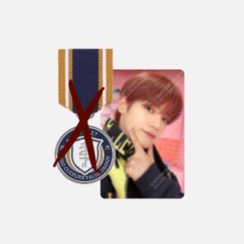 pc only taeyong emblem badge smcu express