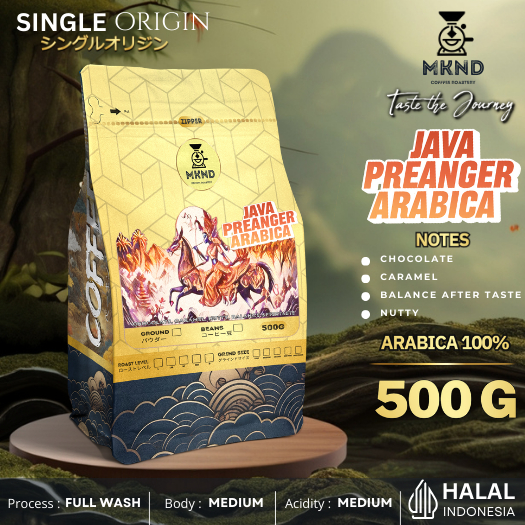 

MKND COFFEE ROASTERY - Arabika Java Preanger 500gr Singgel Origin | Biji Kopi | Roast Beans | Medium Roast