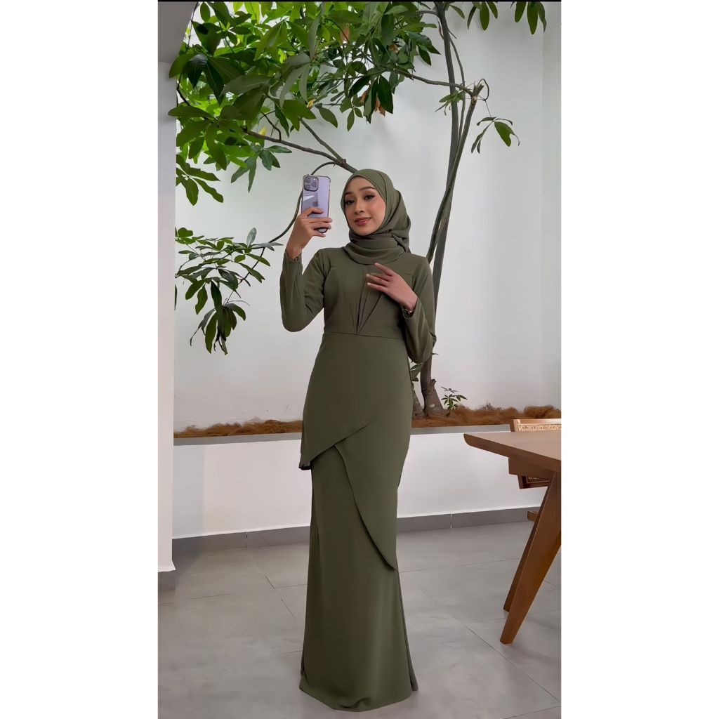 LAVINA - BISA COD NEW COLLECTION DRESS MERMAID BAHAN CERUTY BABYDOLL FULL FURING/GAMIS NGEPRES BODY 