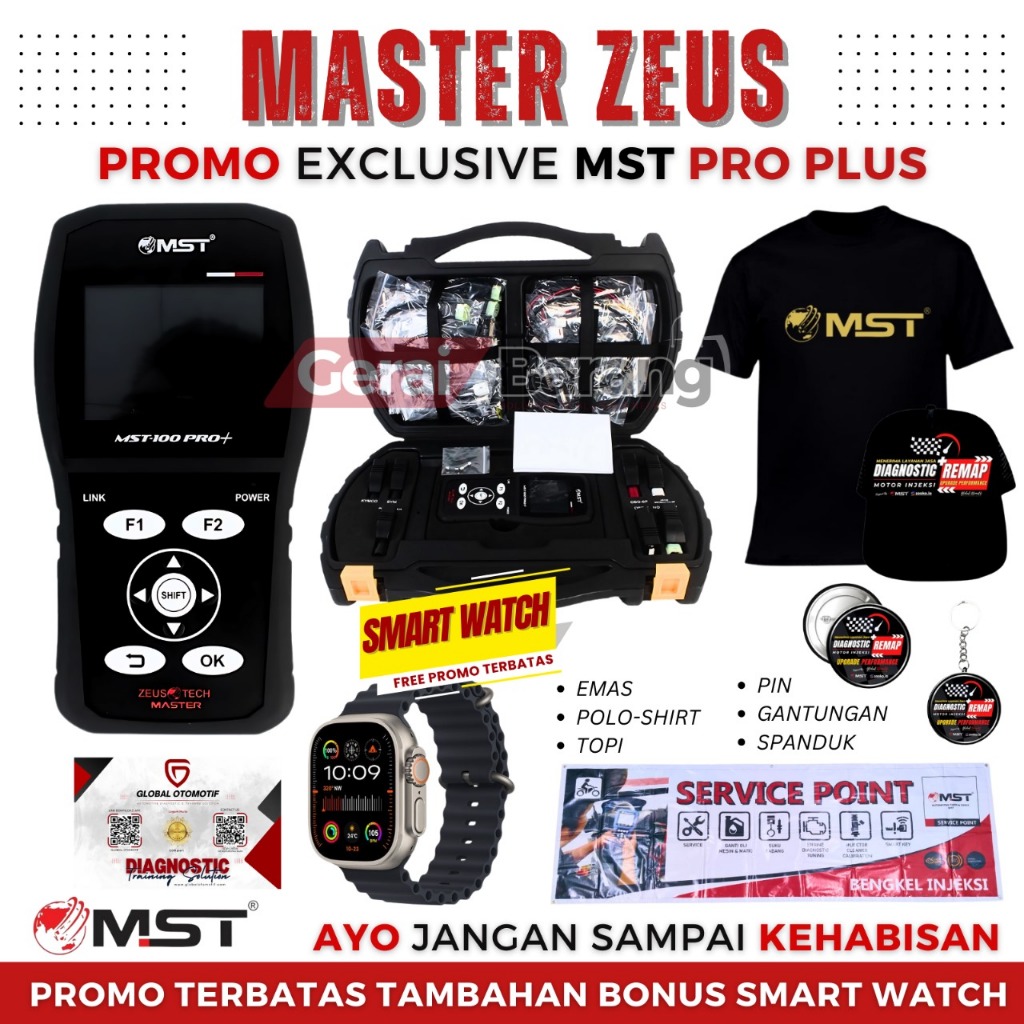 Scanner Motor Injeksi Universal MASTER ZEUS MST 100 PRO PLUS