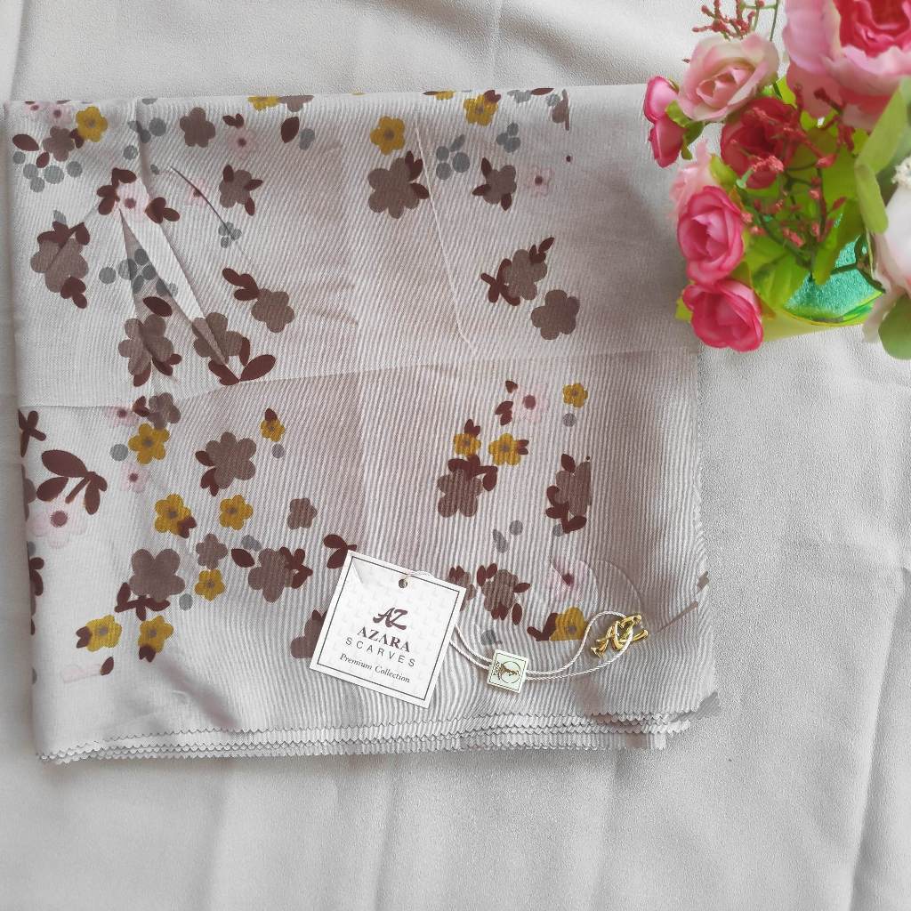 Hijab Segi Empat Azara Motif Printing Z10