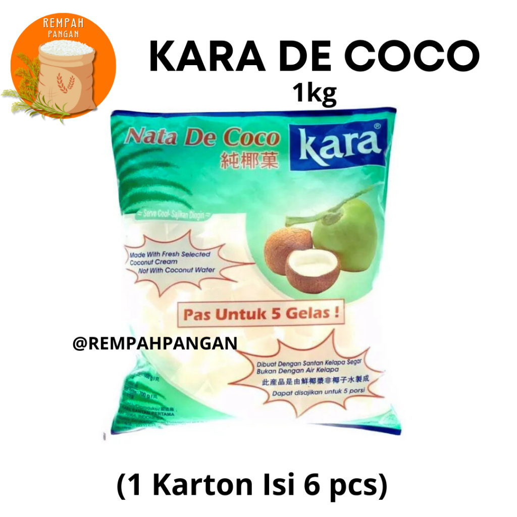 

KARA NATA De Coco Plain 1kg (1 karton isi 6 pcs)