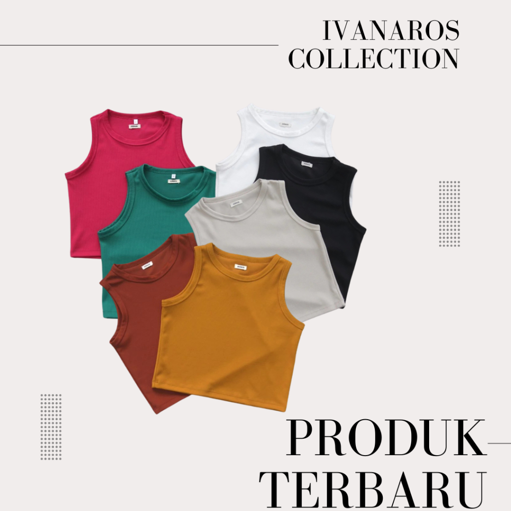 6 PCS Tanktop Korea Wanita  | Singlet korea Wanita Jumbo