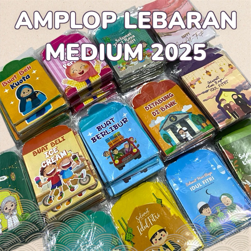 

(10pc) Amplop Lebaran Medium Murah 2025 | Amplop Hari Raya Karakter | Angpau Lebaran Kekinian | Sangu Anak | Amplop Idul Fitri Murah Surabaya