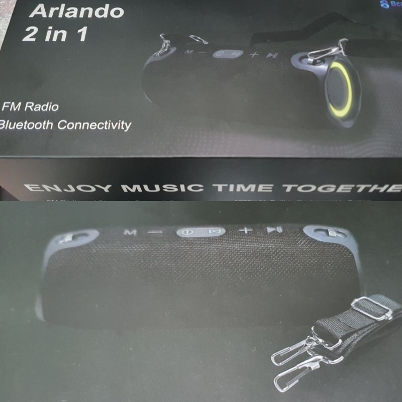 Bcare FM Radio Stereo Bluetooth Speaker Arlando 2 in 1 Wireless Spiker Salon Speker