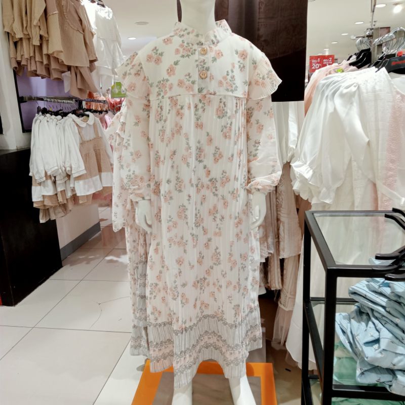 Dress Gamis Anak Perempuan Simple Sweet Miss Kidz Too Original Matahari Warna Lembut Usia 4 tahun sa