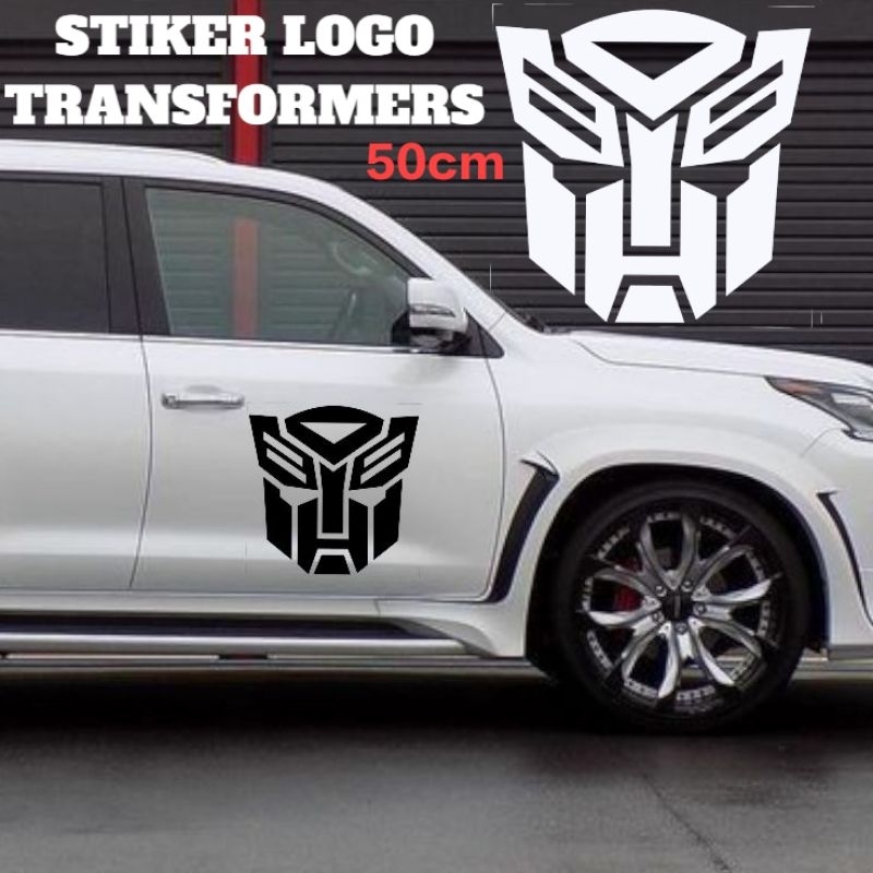 STIKER TRANSFORMERS CUTTING STICKER PINTU MOBIL STICKER LOGO TRANSFORMERS