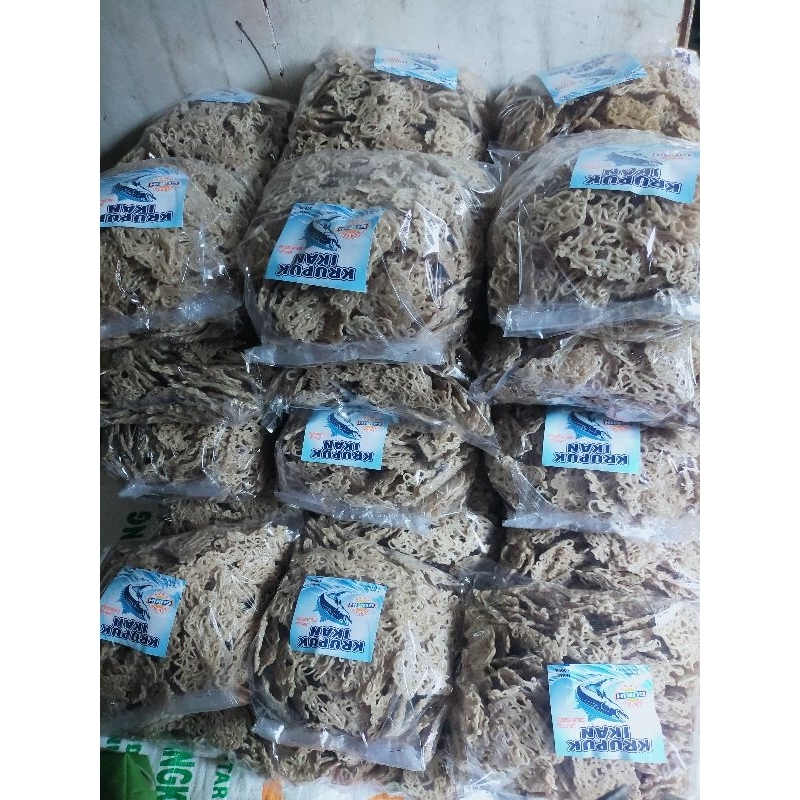 

KRUPUK IKAN TENGIRI MORAT MARIT BERAT 5KG / 5000 GRAM.