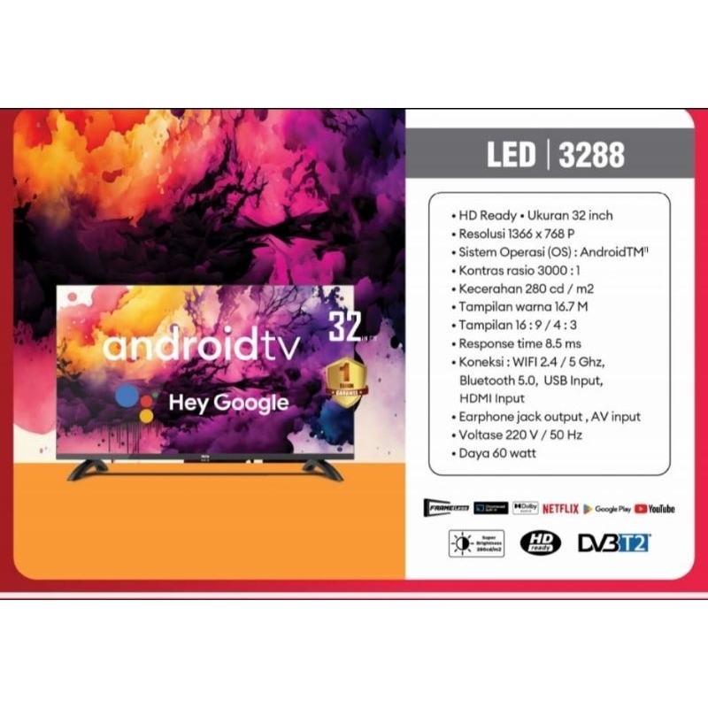 TV Android 32" MITO