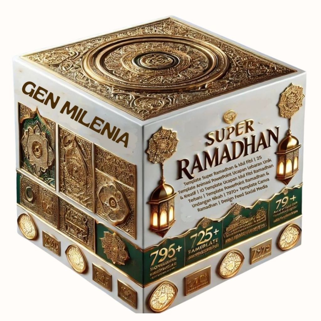 Template Super Ramadhan & Idul Fitri | 25 Template Animasi PowerPoint Ucapan Lebaran Unik & Kreatif 