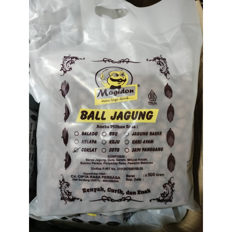 

SNACK CHIKI BALL RASA COKLAT 500GR