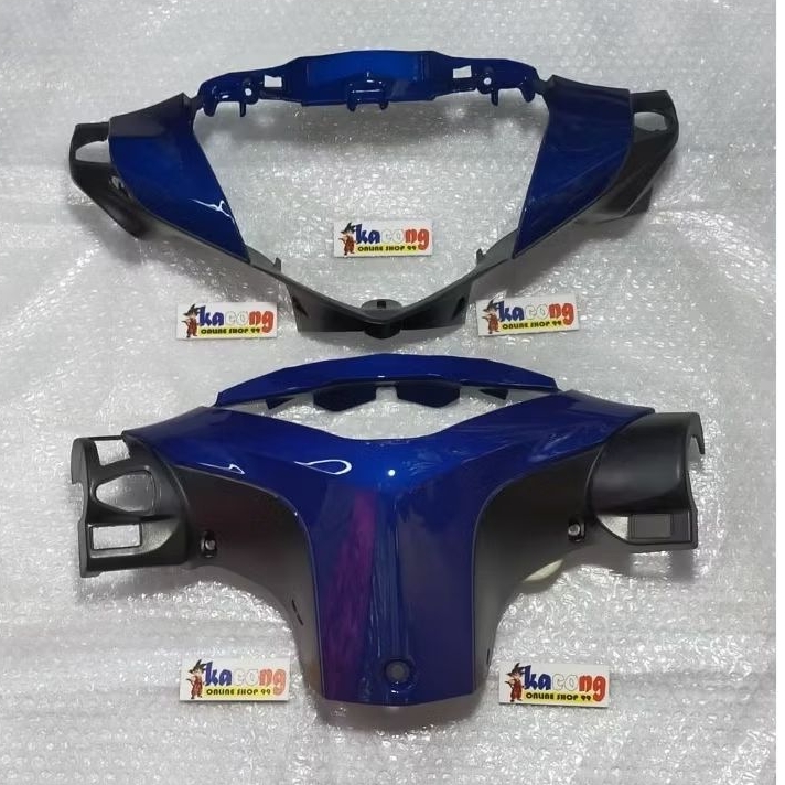 batok kedok kepala depan belakang supra x 125 helm in biru