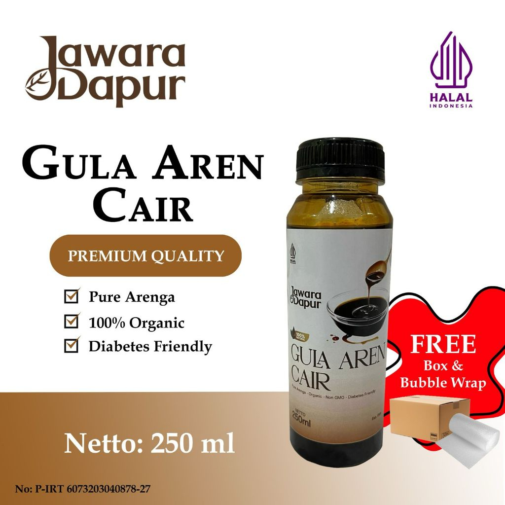 

Gula Aren Cair PREMIUM by Jawara Dapur 250 ml
