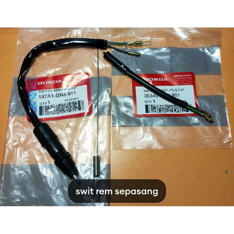 Switch swit rem depan belakang honda grand kharisma supra x lama all motor bebek rem tromol
