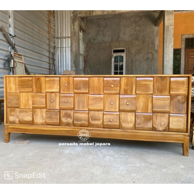 Bufet jati minimalis / Bufet jati / Bufet minimalis / Bufet / Bufet TV / Meja TV / Meja dinding