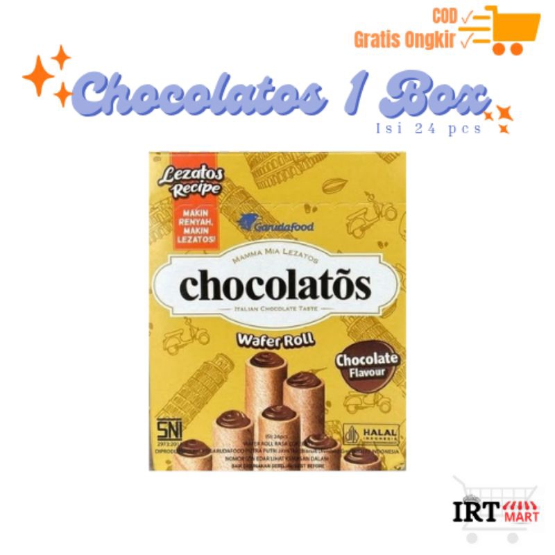 

CHOCOLATOS Snack / Ciki Gery Chocolatos 500an 1 Box Isi 24 Pcs
