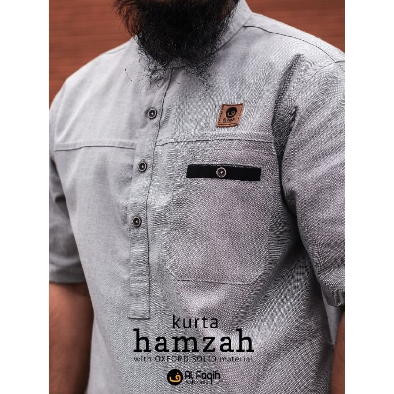 AL FAQIH KURTA HAMZAH BAHAN OXFORD SOLID