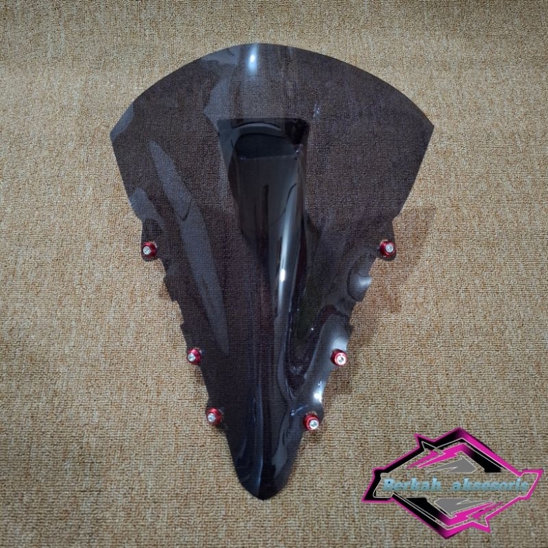 VISOR JAMBUL YAMAHA R15 V2 TEBAL 2MILI PLUS BAUT VARIASI