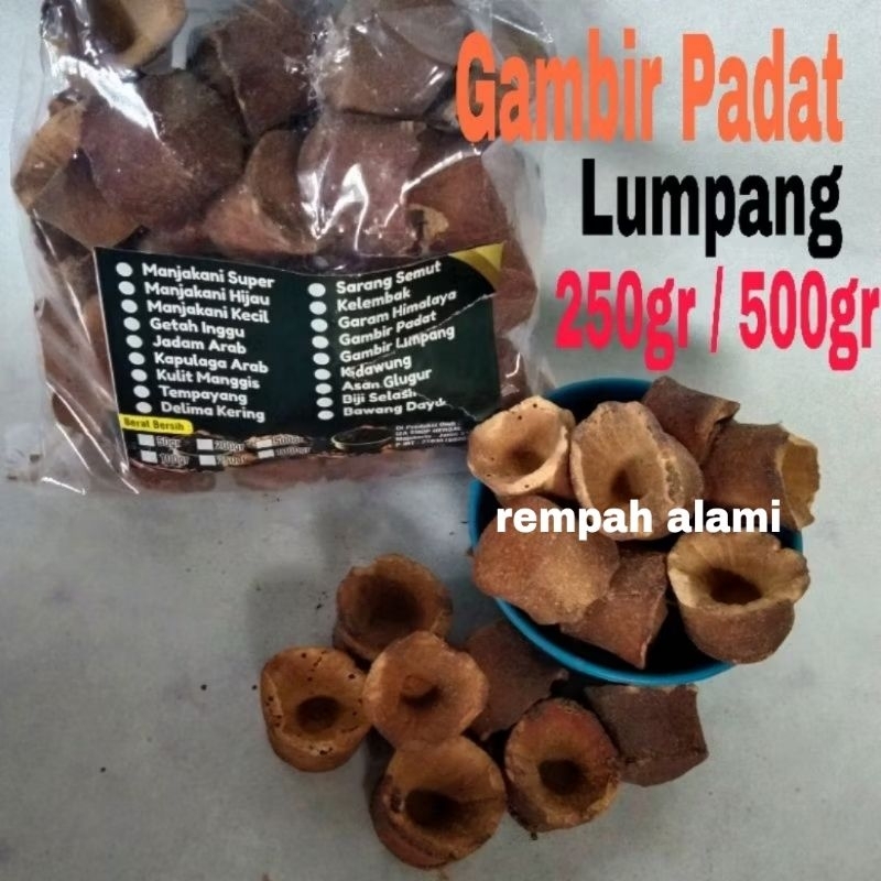 

Getah Gambir Lumpang / Gambir Padat 250/500gr