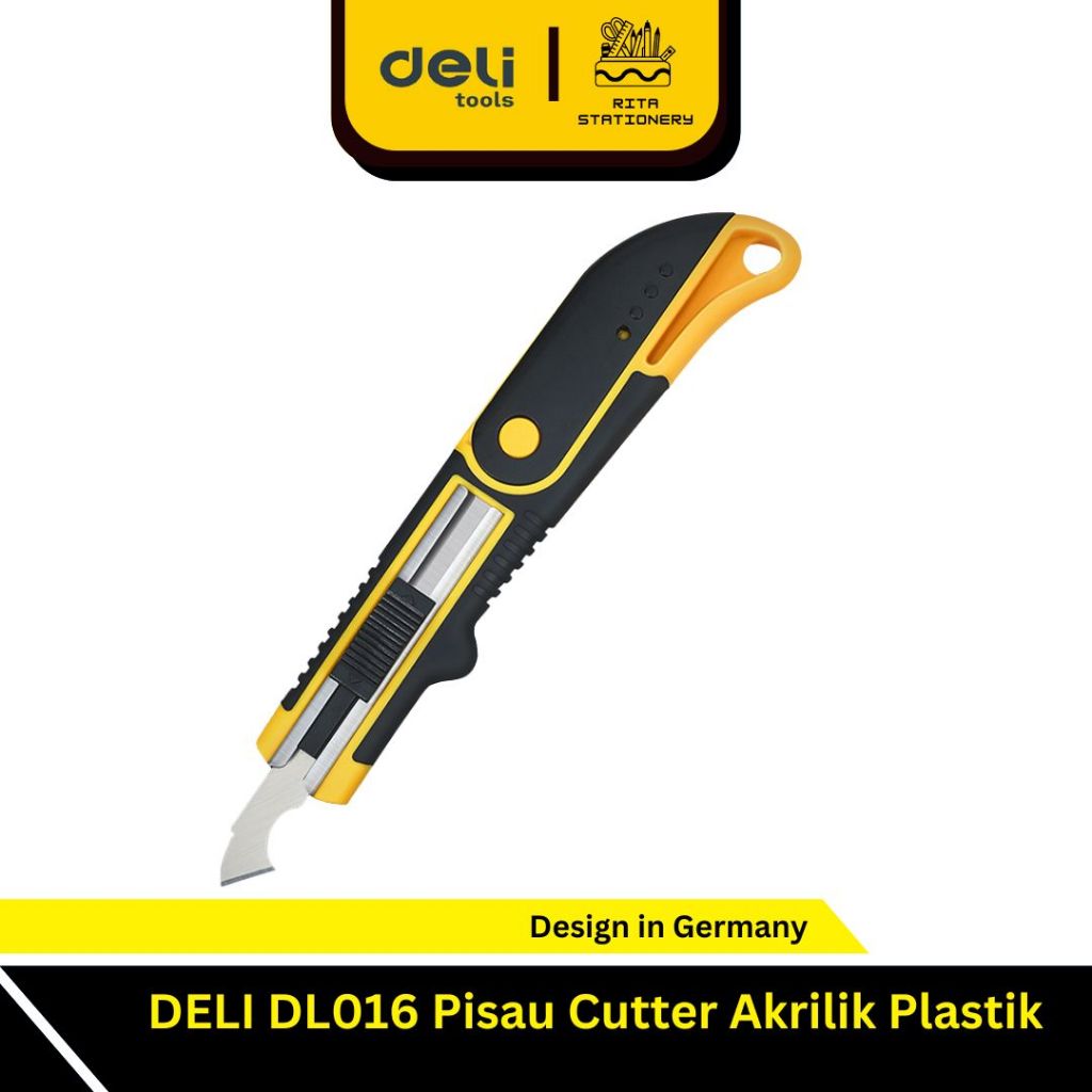 

DELI DL016 Pisau Cutter Akrilik Plastik - Pemotong Pisau Potong Acrylic Hook Knife