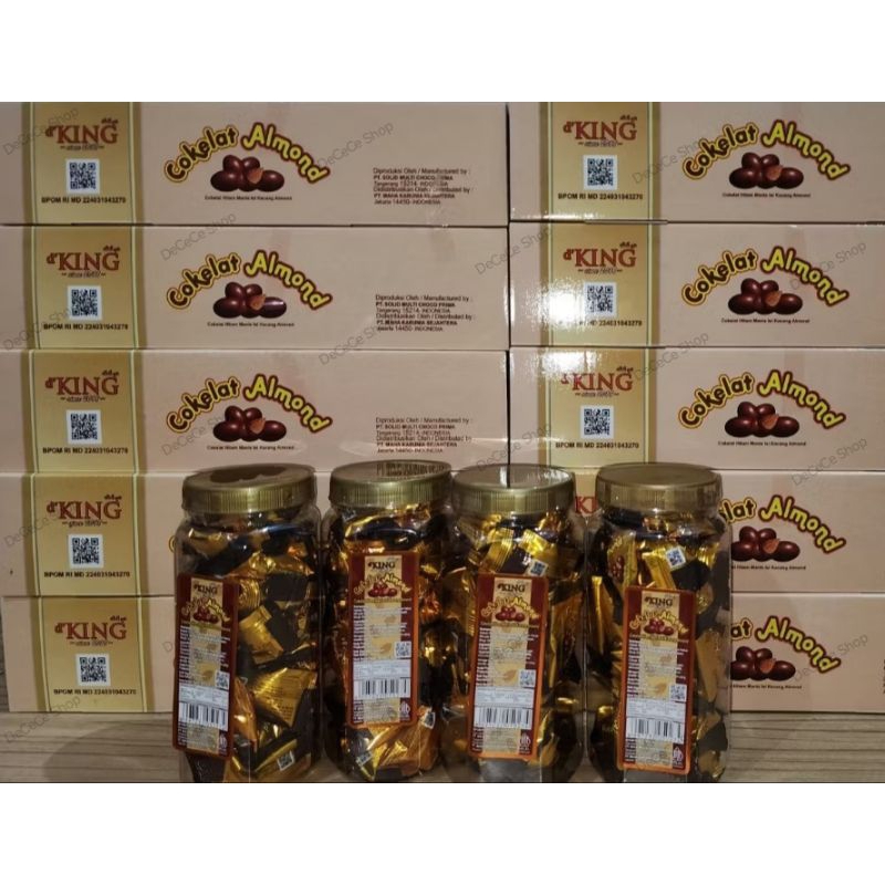 

D'King Cokelat Almond | Paket Coklat Almond | DeCeCe Shop
