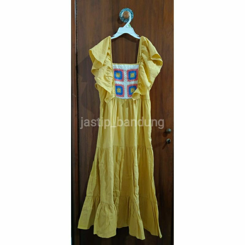 Juniors Dress / Juniors Gaun Kerah Persegi Berjenjang / Babyshop Juniors Casual Dress / Juniors Dres