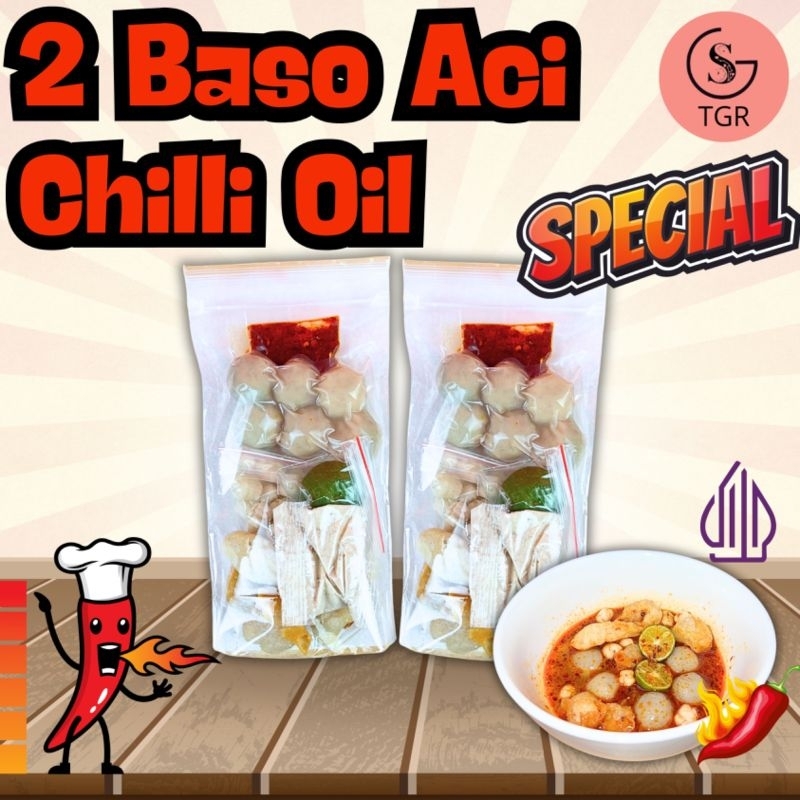 

BASO ACI CHILLI OIL] 2 BUNGKUS BASO ACI ORI EXTRA CHILLI OIL
