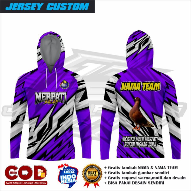 Jersey merpati/Jersey merpati balap/Jersey merpati bebas request desain/Jersey merpati custom