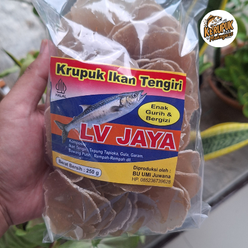 

Kerupuk Ikan Tengiri "LV Jaya" Mentah Asli Khas Juwana Pati 250gram