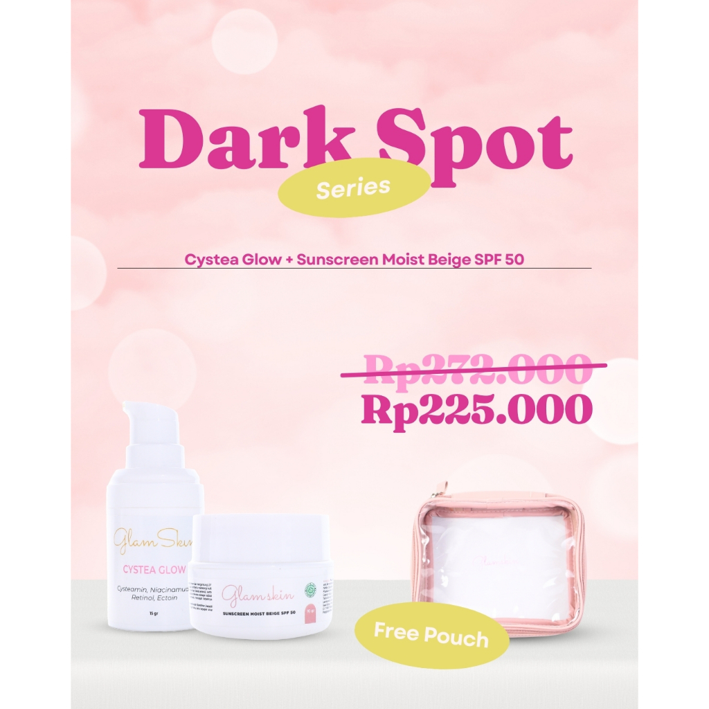 GLAMSKIN - Dark Spot Series 3 (Cystea Glow + Sunscreen Ultimate + Daily Loved Serum + White Glow Ess