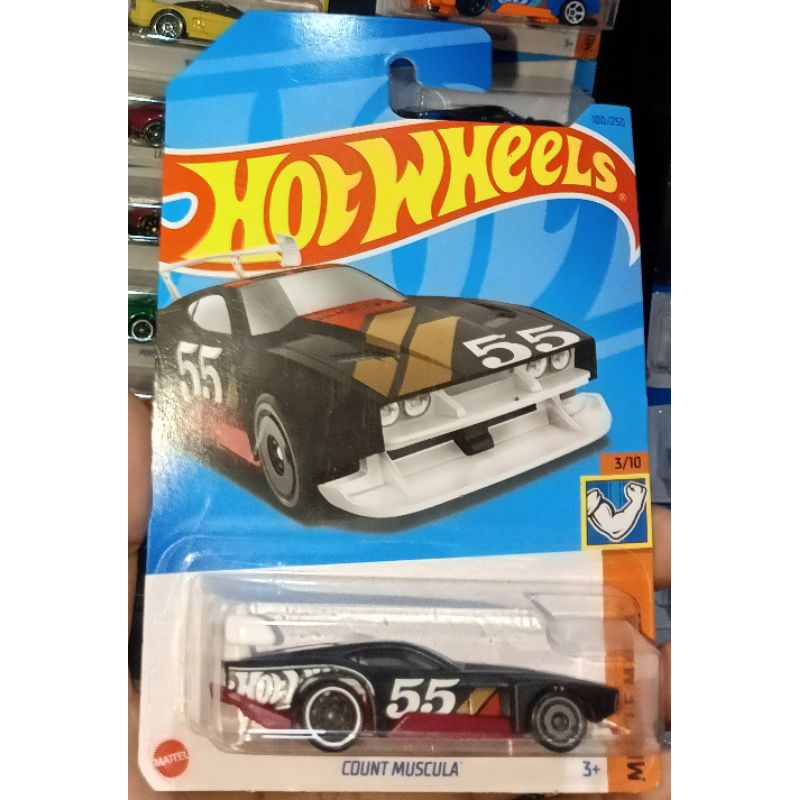hotwheels count muscula black
