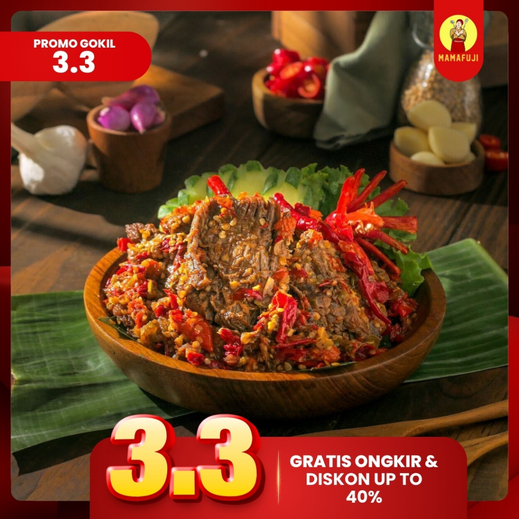 

[NEW PRODUCT] Mamafuji - Dendeng Lambok (Basah) 200gr / Dendeng Daging Sapi Khas Minang