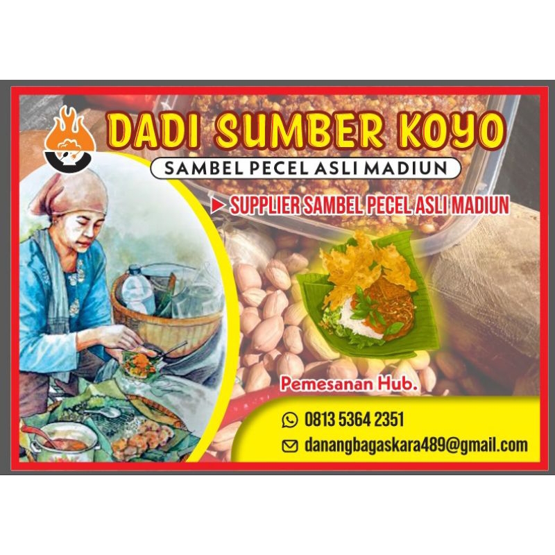 

sambel pecel ukuran 250 gram