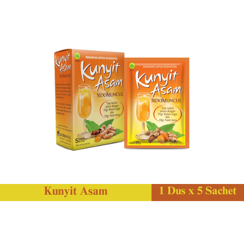 

Kunyit asam sidomuncul 1 dus x 5 sachet pelancar haid