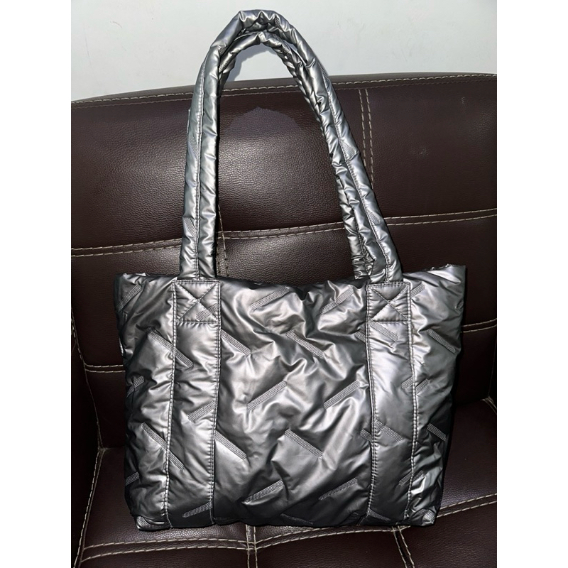 Puffy bag in Silver