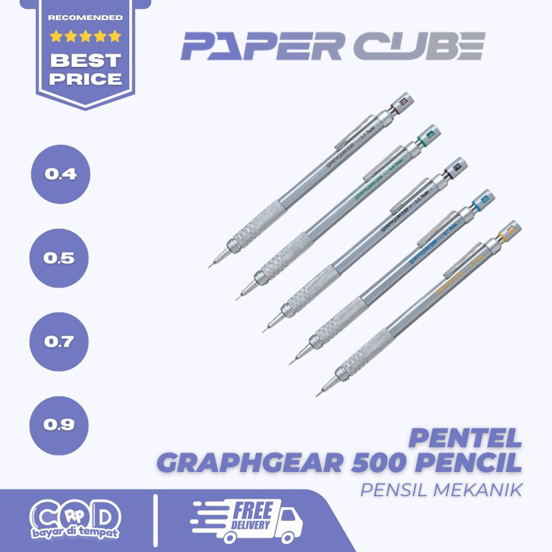 

PENTEL GRAPHGEAR 500 PENCIL ORIGINAL | PENSIL MEKANIK PARA SUHU