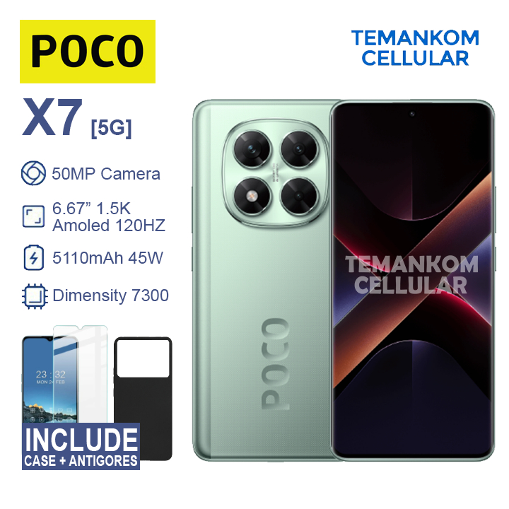 Poco X7 5G 16GB RAM 8+8 Extend RAM 8/256 8GB 256GB Garansi RESMI
