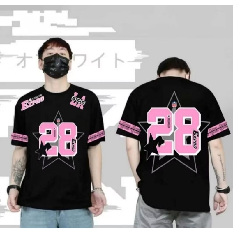 BAJU KAOS T-SHIRT BERMOTIF EXSPO 28 /kaos pria distro/atasan wanita pria kekinian/kaos streetwear / 