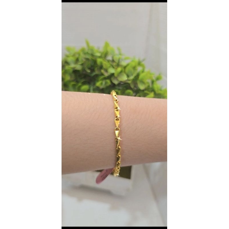 gelang padi emas 300