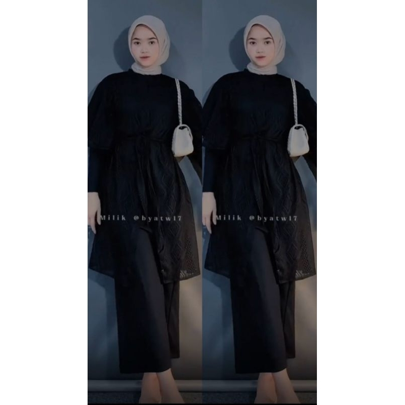Dress Outer//Gamis outer brukat//outer Brukat//